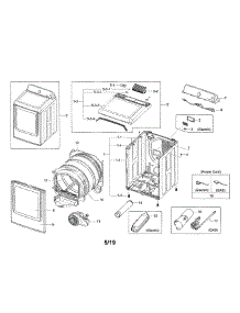 Main Unit parts for Samsung Dryer DV40J3000EW/AC from AppliancePartsPros.com