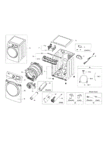 Main Assy parts for Samsung Dryer DV42H5600EP/AC from AppliancePartsPros.com