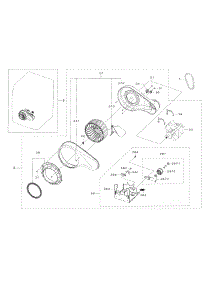 Motor Duct parts for Samsung Dryer DV42H5600EP/AC from AppliancePartsPros.com