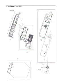 3. Assy Panel Control parts for Samsung Dryer DV48H7400EP-A2-6419 from AppliancePartsPros.com