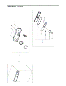 3. Assy Panel Control parts for Samsung Dryer DV56H9100EG-AC from AppliancePartsPros.com