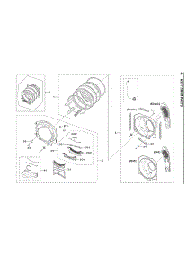 Drum Assy parts for Samsung Dryer DVE45R6100V/A3-00 from AppliancePartsPros.com