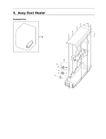 Heater Duct Assy parts for Samsung Dryer DVE54R7600W/A3-00 from AppliancePartsPros.com