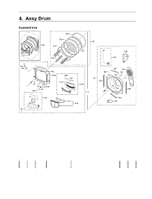 Drum Assy parts for Samsung Dryer DVE54R7600W/A3-00 from AppliancePartsPros.com