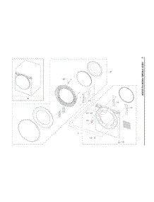 Front Frame And Door Assembly parts for Samsung Dryer DVG50A8500V from AppliancePartsPros.com