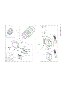 Drum Assy parts for Samsung Dryer DVG50A8500V/A3-00 from AppliancePartsPros.com
