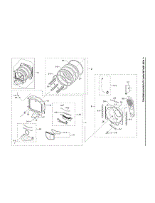 Drum Parts Assy parts for Samsung Dryer DVG54R7600C/A3-00 from AppliancePartsPros.com