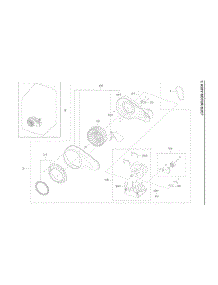 Motor Duct Assembly parts for Samsung Dryer DVG55A7700V from AppliancePartsPros.com