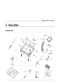 3. Assy Base parts for Samsung Dishwasher DW50T6060US-AA-3090 from AppliancePartsPros.com