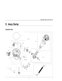 5. Assy Sump parts for Samsung Dishwasher DW50T6060US-AA-3090 from AppliancePartsPros.com