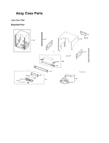 Case Parts Assy parts for Samsung Dishwasher DW80B6060US/AC from AppliancePartsPros.com
