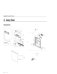 2. Assy Door parts for Samsung Dishwasher DW80H9970MO-AC from AppliancePartsPros.com