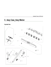 5. Assy Case_Assy Motion parts for Samsung Dishwasher DW80H9970MO-AC from AppliancePartsPros.com