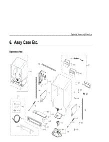 6. Assy Case Etc. parts for Samsung Dishwasher DW80H9970MO-AC from AppliancePartsPros.com
