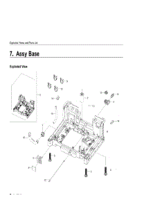 7. Assy Base parts for Samsung Dishwasher DW80H9970MO-AC from AppliancePartsPros.com
