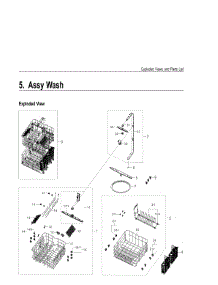 5. Assy Wash parts for Samsung Dishwasher DW80J3020UW-AC from AppliancePartsPros.com
