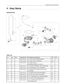 4. Assy Sump parts for Samsung Dishwasher DW80N3030US/AA from AppliancePartsPros.com