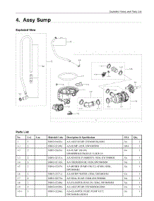 4. Assy Sump parts for Samsung Dishwasher DW80N3030UW/AA from AppliancePartsPros.com