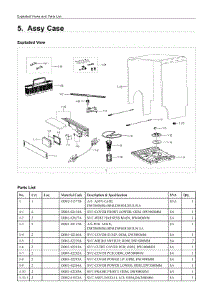 5. Assy Case parts for Samsung Dishwasher DW80R2031UB/AA from AppliancePartsPros.com