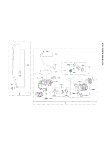 Sump & Drain Hose Assy parts for Samsung Dishwasher DW80R2031UG/AA from AppliancePartsPros.com