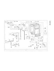 Tub Assy parts for Samsung Dishwasher DW80R2031UG/AA from AppliancePartsPros.com
