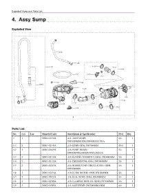 4. Assy Sump parts for Samsung Dishwasher DW80R2031US/AA from AppliancePartsPros.com