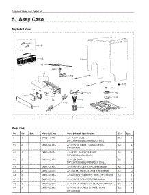 5. Assy Case parts for Samsung Dishwasher DW80R2031US/AA from AppliancePartsPros.com