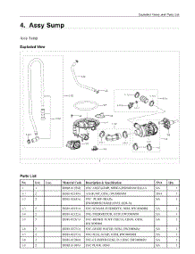 4. Assy Sump parts for Samsung Dishwasher DW80R2031UW/AA from AppliancePartsPros.com