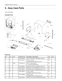6. Assy Case Parts parts for Samsung Dishwasher DW80R9950QN/AA from AppliancePartsPros.com