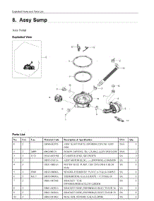 8. Assy Sump parts for Samsung Dishwasher DW80R9950QN/AA from AppliancePartsPros.com