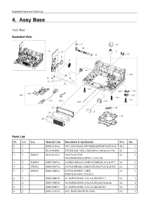 4. Assy Base parts for Samsung Dishwasher DW80T5040US/AC from AppliancePartsPros.com