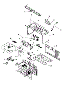 02 - Body / Blower Motor parts for Samsung Microwave JMV9169BAW from AppliancePartsPros.com