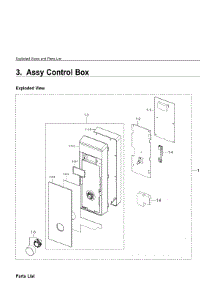 2. Assy Door parts for Samsung Microwave MC11K7035CG-AA from AppliancePartsPros.com