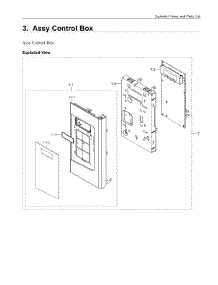 3. Assy Control Box parts for Samsung Microwave ME16A4021AW-AA from AppliancePartsPros.com