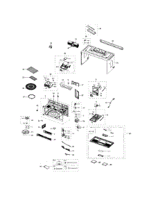 Main Assy parts for Samsung Microwave ME20H705MSB/AC from AppliancePartsPros.com