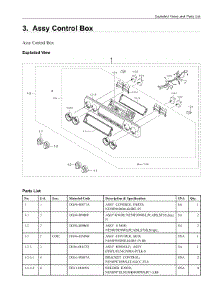 3. Assy Control Box parts for Samsung Range NE58F9500SS/AC from AppliancePartsPros.com