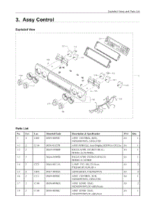 3. Assy Control parts for Samsung Range NE58H9950WS/AC from AppliancePartsPros.com