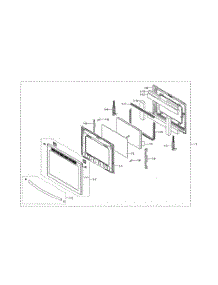 Door Assembly parts for Samsung Range NE58R9431SG from AppliancePartsPros.com