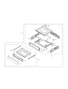Drawer Assembly parts for Samsung Range NE58R9431SG from AppliancePartsPros.com