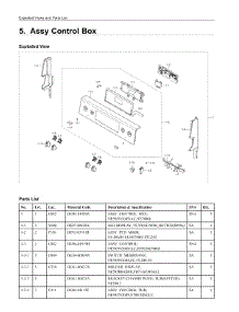 5. Assy Control Box parts for Samsung Range NE59J7630SS/AC from AppliancePartsPros.com
