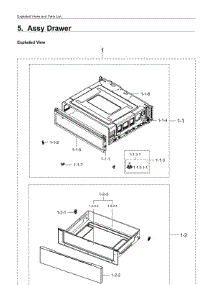 5. Assy Drawer parts for Samsung Range NE59M4320SG/AA from AppliancePartsPros.com