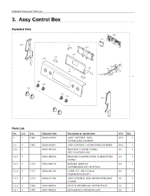 3. Assy Control Box parts for Samsung Range NE59M4320SG/AA from AppliancePartsPros.com