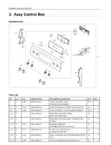 3. Assy Control Box parts for Samsung Range NE59M4320SS/AA from AppliancePartsPros.com