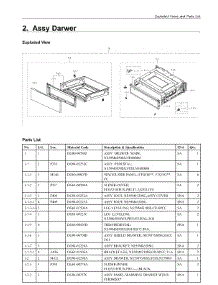 2. Assy Darwer parts for Samsung Range NE59M6850SS/AA from AppliancePartsPros.com