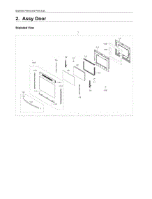 Door Assembly parts for Samsung Range NE59R4321SS from AppliancePartsPros.com