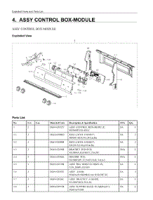 4. Assy Control Box-Module parts for Samsung Range NE63A6111SB/AA from AppliancePartsPros.com