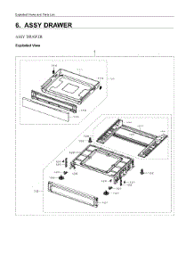 6. Assy Drawer parts for Samsung Range NE63A6111SB/AA from AppliancePartsPros.com