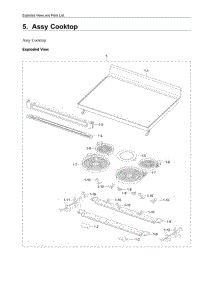 Cooktop Assembly parts for Samsung Range NE63A6311SS from AppliancePartsPros.com