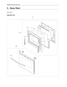Door Assembly parts for Samsung Range NE63A6311SS from AppliancePartsPros.com