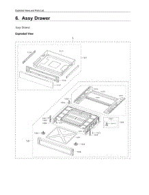 Drawer Assembly parts for Samsung Range NE63A6311SS from AppliancePartsPros.com